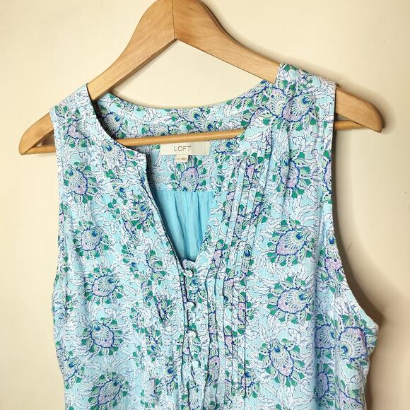 Ann Taylor LOFT Floral Sleeveless Top - Picture 4 of 12
